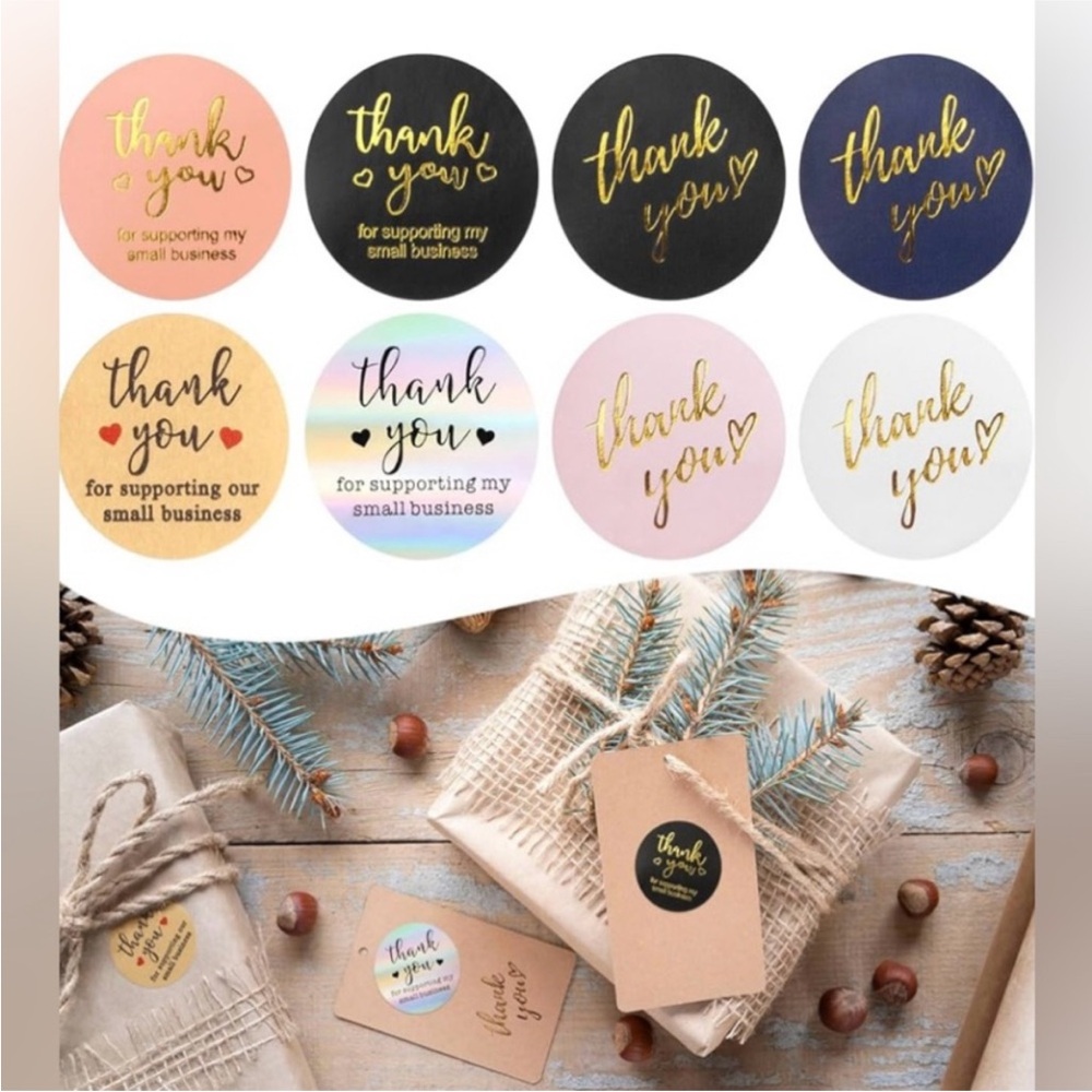 BuyNow✨️Thank You 1”Stickers 500roll - Picture 3 of 5